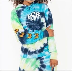 BSR Tie Dye Hoodie with Butterflies